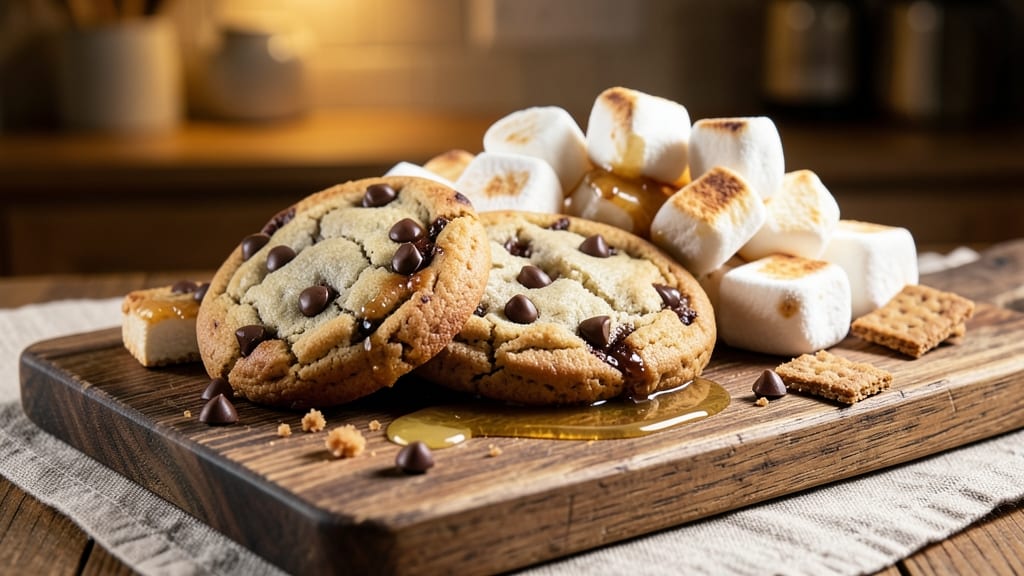 Campfire S'mores Cookie Recipe: Foil-Sealed Crunch With Molten Chocolate Rivers