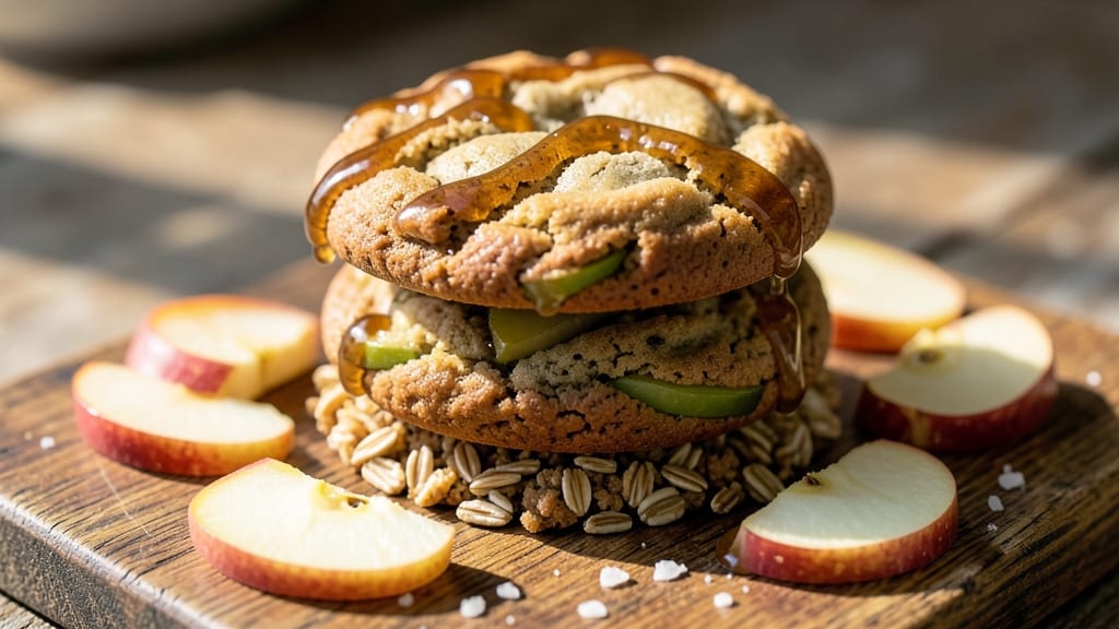 Vegan Apple Pie Cookie Recipe: Spiced Apple Filling and Crunchy Oat Topping