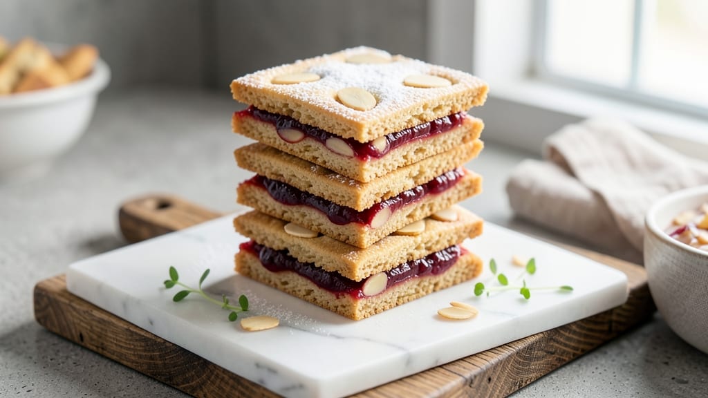 Almond Raspberry Sandwich Cookie Recipe: Nutty-Creamy Layers With Jammy Surprise