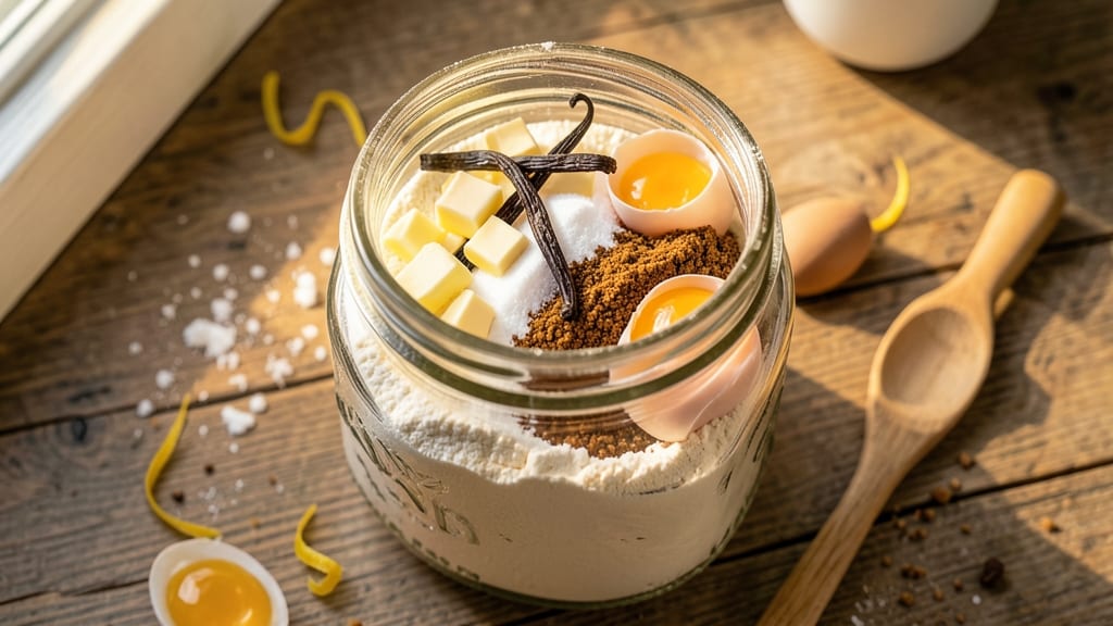 16-Ounce Cookie in a Jar Recipe: Layered Vanilla and Chocolate Magic