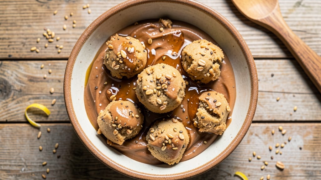 Vegan Cookie Dough Bites Recipe: No-Bake Crunch With Vanilla Bean Streaks