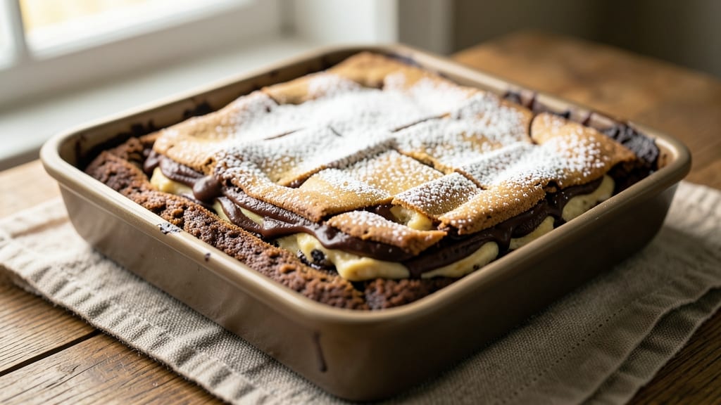 Brookie Recipe With Box Brownie Mix and Cookie Dough: No-Bake Dessert Fusion in 10 Minutes