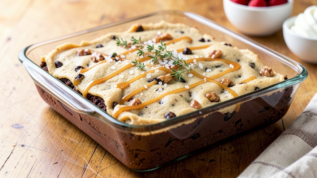 Brownie Mix and Cookie Dough Recipe: Fudgy-Chewy Hybrid With Vanilla Bean Streaks