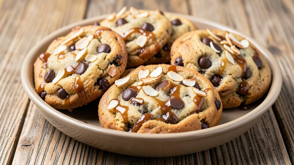 Caramel Coconut Chocolate Chip Cookie Recipe: Triple-Layered Crunch and Melty Rivers