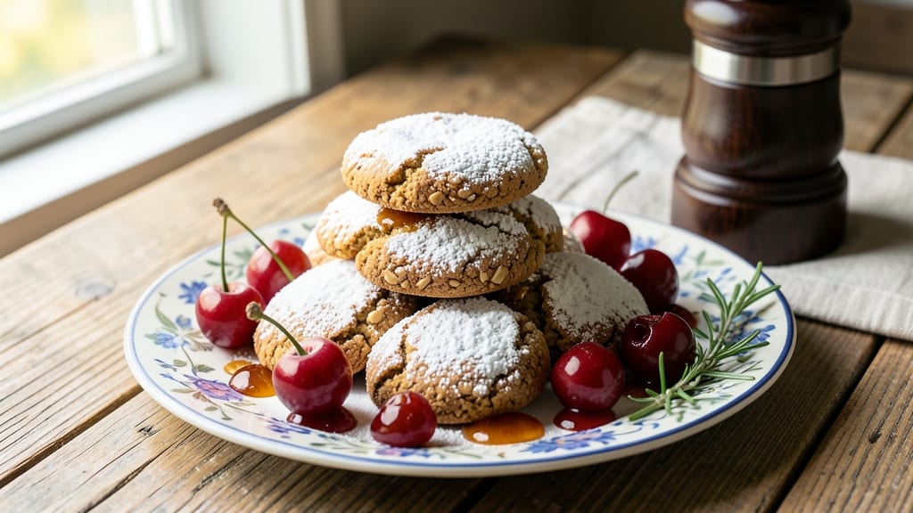 Cherry Amaretti Cookie Recipe: Almond-Infused Bite-Sized Elegance