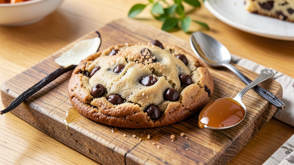 Ambrosia Chocolate Chip Cookie Recipe: Vanilla Bean Streaks and Caramelized Edges