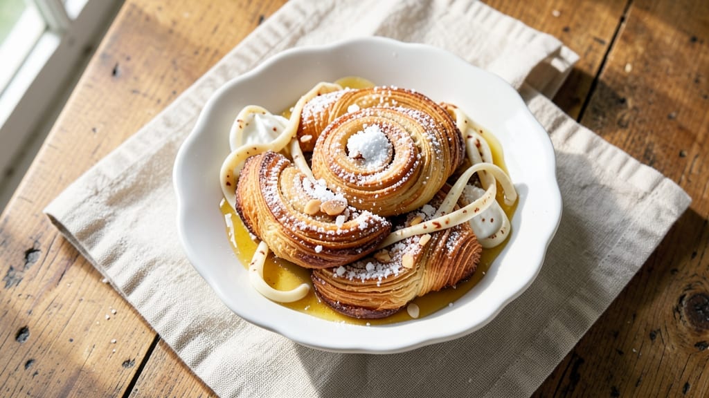 Brooki Bakehouse Almond Croissant Cookie Recipe: Layered Vanilla Bean Streaks and Crispy Edges