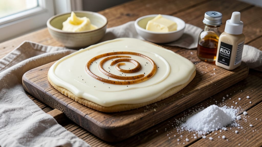 Roll-Out Sugar Cookie Icing Recipe: Crispy Sandpaper Texture with Vanilla Bean Swirls