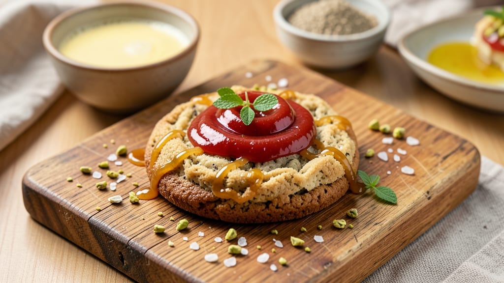 Single Vegan Cookie Recipe: Rich Chocolate Chip with Crunchy Oat Topping