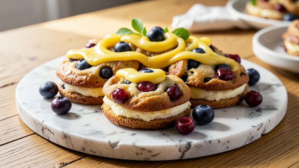 Blueberry Lemon Cheesecake Cookie Recipe: Tart Zing and Bursting Berries in One Bite